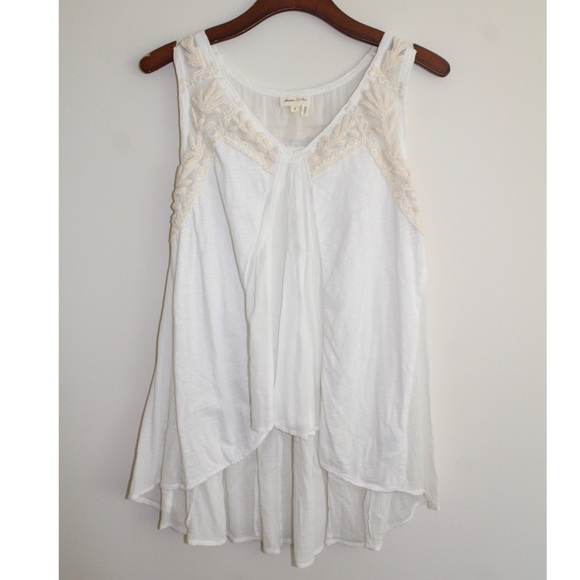 Anthropologie Tops - Anthropologie Embroidered Tank